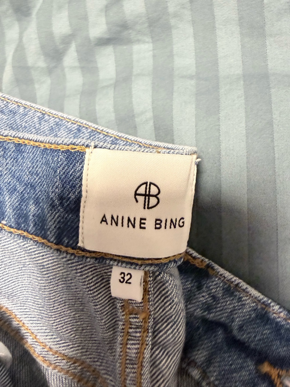 Anine Bing Hugh jeans in Panama blue - Picture 3 of 5